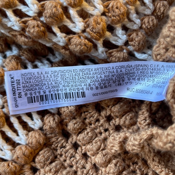 Zara Studio Fringed‎ Two-Tone Sweater Limited Edition - Picture 6 of 10